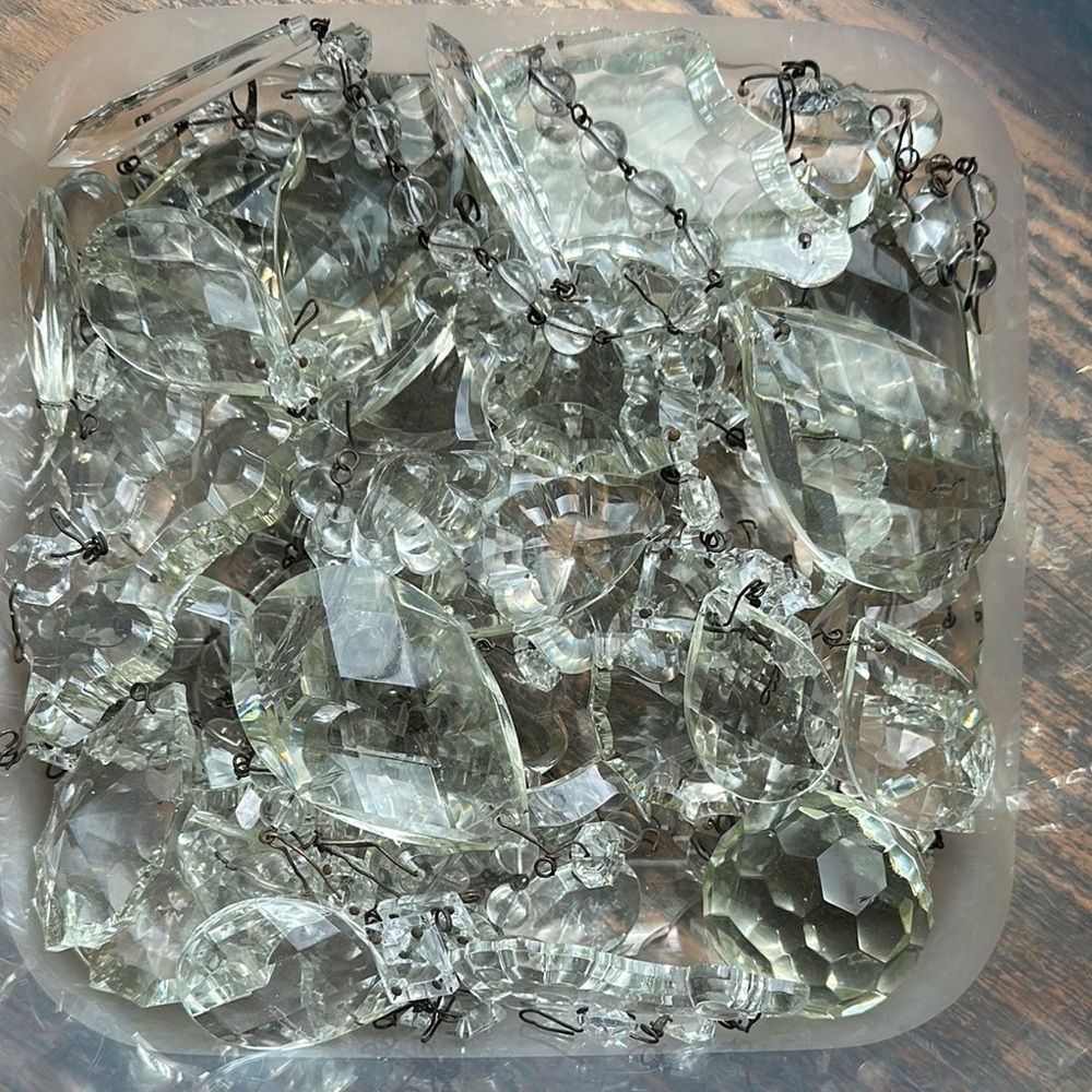 Clear Crystal Chandelier Prisms